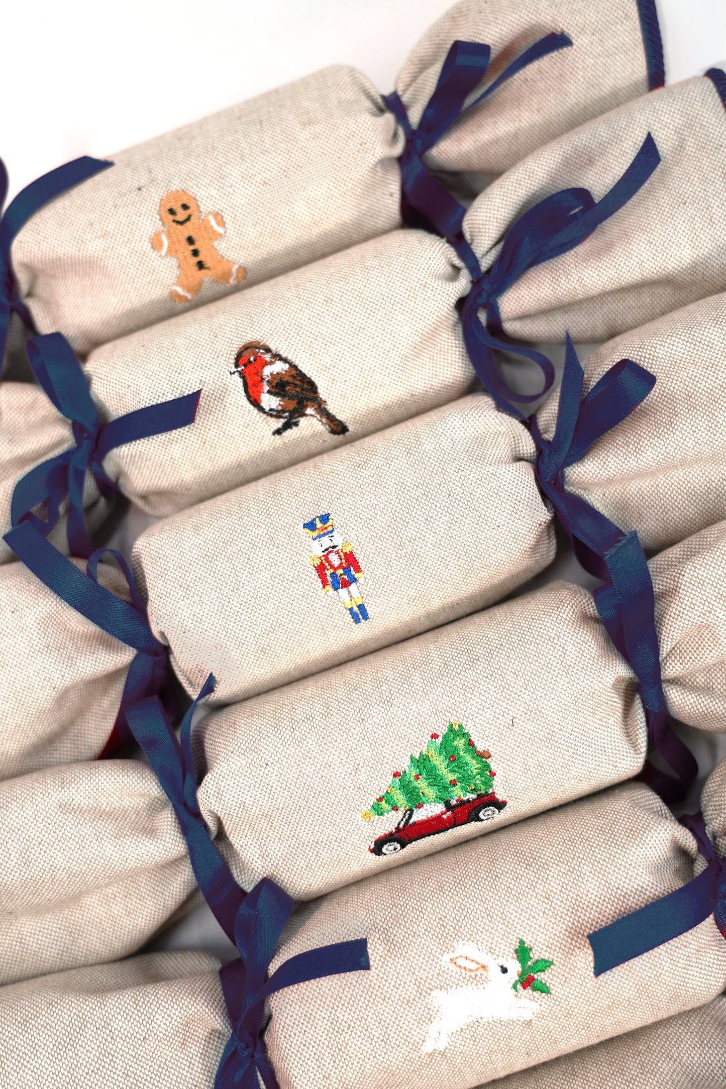 Luxury Reusable Crackers Midnight Navy - Set of 6