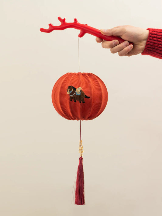 🏮 Year of the Horse Fabric Lantern