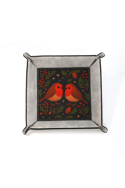 Vegan Leather Tray - Bird