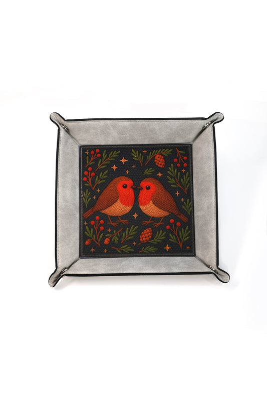 Vegan Leather Tray - Bird