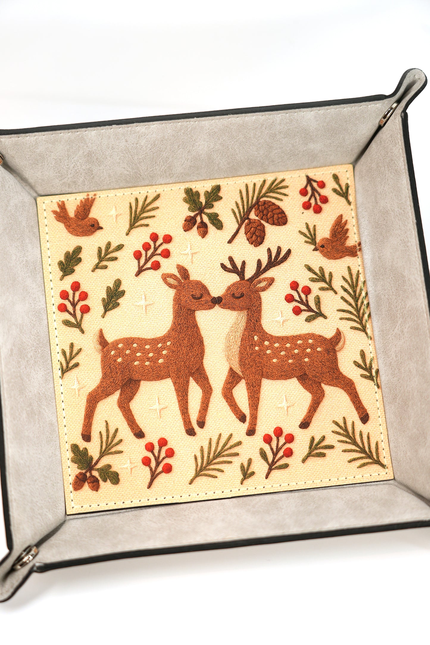 Vegan Leather Tray - Deer