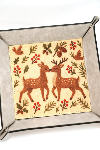 Vegan Leather Tray - Deer